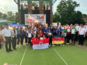 Drei neue deutsche Rekorde bei Deutschen Feuerwehr-Meisterschaften / Internationaler Feuerwehrsportwettkampf begeistert in Torgau (Sachsen)