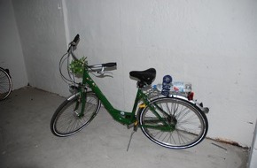 Polizeidirektion Hannover: POL-H: Wem gehört das Blumenfahrrad?	Willy-Brandt-Allee / Südstadt