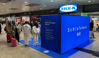 Schlafen statt Stressen: IKEA bringt ersten Schlafomat an deutsche Bahnhöfe