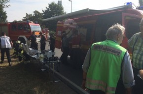 Feuerwehr Stolberg: FW-Stolberg: Starke Rauchentwicklung durch auslaufendes Blei und Schlacke