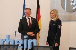 Kreispolizeibehörde Rhein-Kreis Neuss: POL-NE: Landrat Petrauschke begrüßt Heidi Fahrenholz als neue Abteilungsleiterin bei der Polizei im Rhein-Kreis Neuss