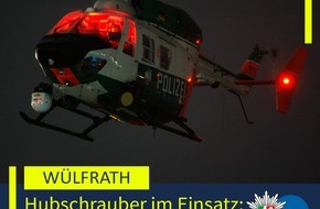 Polizei Mettmann: POL-ME: Einsatz mit dem Polizeihubschrauber: Polizei fasst mutmaßliche Autoaufbrecher - 2506092