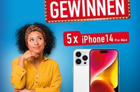 Sächsische Lotto-GmbH: LOTTO 6aus49 Verlosung: 5x iPhone 14 Pro Max