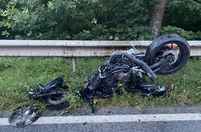 Polizeidirektion Kaiserslautern: POL-PDKL: Motorradfahrer bei Unfall schwerverletzt