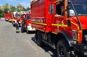 Feuerwehr und Rettungsdienst Bonn: FW-BN: Feuerwehren aus Bonn, Düsseldorf, Leverkusen, Königswinter und Ratingen auf dem Weg zu Waldbrandeinsatz in Spanien