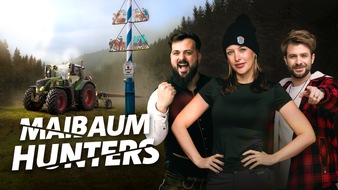 BR Bayerischer Rundfunk: "Maibaum Hunters": Bayerische Tradition als Reality-Wettkampf / Trailer online - alle Folgen ab 17. April in der ARD Mediathek