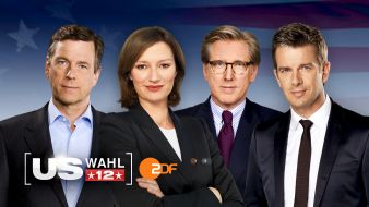 ZDF: Interaktive Election Night des ZDF / US-Wahlabend mit Bettina Schausten und Markus Lanz in Berlin, Claus Kleber und Theo Koll in Washington / Auma Obama exklusiver Gast der ZDF-Wahlparty (BILD)