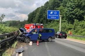 Feuerwehr Schwelm: FW-EN: Verkehrsunfall BAB 43