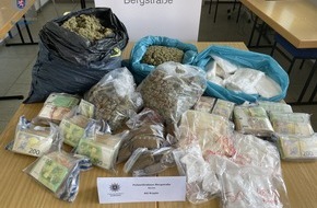 Polizeipräsidium Südhessen: POL-DA: Lampertheim/ Mannheim / Ludwigshafen: Rauschgiftfahnder beschlagnahmen kiloweise Drogen und rund 250.000 Euro Bargeld - Drei Verdächtige in Haft