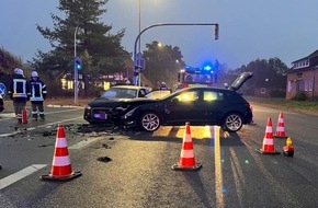 Polizeiinspektion Stade: POL-STD: Zwei Leichtverletzte bei morgendlichem Unfall auf Bundesstraße 73 in Dollern