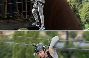 SAT.1: Ela Tas fliegt und Aaron Troschke kämpft in 70 Meter Höhe für die Kellerkinder - "Promi Big Brother" heute 22:15 Uhr in SAT.1 (FOTO)