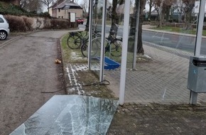 Polizeiinspektion Osnabr&uuml;ck: POL-OS: Ostercappeln: Sachbesch&auml;digung an Bushaltestelle "Friedensh&ouml;he"- Polizei sucht Zeugen
