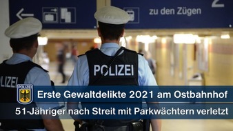 Bundespolizeidirektion München: Bundespolizeidirektion München: Streit um Parkgebühren eskaliert: 51-jähriger Beifahrer verletzt