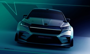Skoda Auto Deutschland GmbH: Erste Skizzen des Škoda Enyaq RS Race: Konzeptstudie verbindet Motorsport-DNA mit Nachhaltigkeit