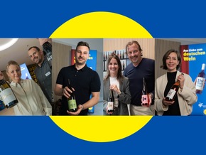 Lidl und das Deutsche Weininstitut k&uuml;ren Gewinner des Wein-Wettbewerbs / Vom Weinberg ins Lidl-Regal: Vier Weinbaubetriebe setzen sich mit innovativen Konzepten durch