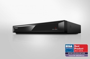 Panasonic Deutschland: Panasonic UHD Blu-ray Player überzeugt EISA-Jury / Renommierter EISA Award für den Ultra HD Premium-zertifizierten Blu-ray Player DMP-UB404