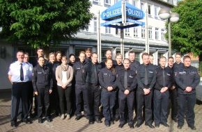 Polizeiinspektion Northeim: POL-NOM: Personelle Verstärkung für die Polizei in den Landkreisen Northeim und Osterode - Polizeidirektor Rusteberg begrüßt 26 neue Kolleginnen und Kollegen