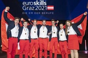 SwissSkills: Six médailles d’or et 14 médailles au total à Graz : nouveau record de l’équipe nationale suisse aux EuroSkills