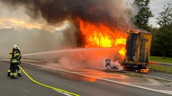 FW-EN: LKW brennt in voller Ausdehnung Autobahn zeitweise gesperrt