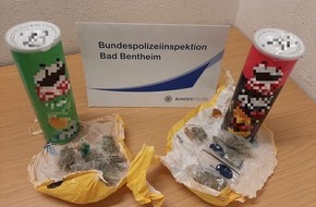 Bundespolizeiinspektion Bad Bentheim: BPOL-BadBentheim: Drogen statt Date / Marihuana und Haschisch in Chipsdosen gefunden
