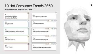 Ericsson GmbH: Ericsson ConsumerLab: 10 Hot Consumer Trends 2030 - Das Internet der Sinne (FOTO)