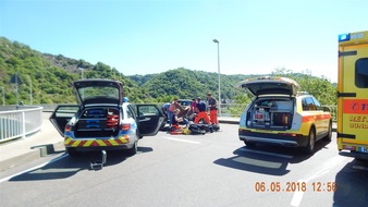 Polizeidirektion Koblenz: POL-PDKO: Verkehrsunfall mit schwerverletztem Motorradfahrer