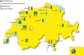 Touring Club Schweiz/Suisse/Svizzero - TCS: Ein Drittel der Fussgängerstreifen ist sicherer geworden (BILD)