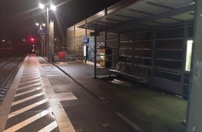 Bundespolizeiinspektion Bremen: BPOL-HB: Erneut Scheiben eingeschlagen: Vandalismus-Serie am Bahnhof Bardowick