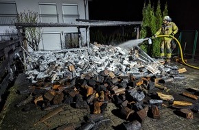 Freiwillige Feuerwehr Lage: FW Lage: Feuer 2 / Carportbrand - 16.12.2023 - 23:30 Uhr