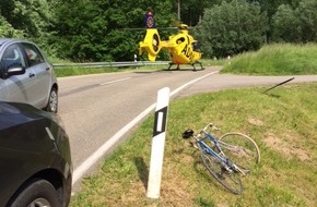 Polizeidirektion Landau: POL-PDLD: Verkehrsunfall in Leimersheim mit schwerverletztem Radfahrer