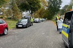 Polizeiinspektion Cuxhaven: POL-CUX: Bekämpfung von Hauptunfallursachen - Nach Schwerpunktkontrollen des Kommissariats Geestland am 21 und 22 Oktober 2024 durften einige Fahrzeugführer ihre Fahrt nicht fortsetzen