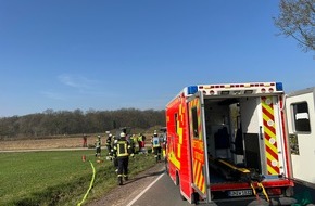 Freiwillige Feuerwehr Werne: FW-WRN: Alleinunfall eines PKW auf der Südkirchener Straße
