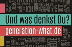 ZDF: Junge Menschen haben wenig Vertrauen in Politik, Kirche, Medien: Neue Ergebnisse der "Generation What?"-Umfrage von ZDF, BR und SWR (FOTO)