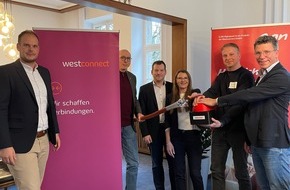 Westconnect GmbH: Westconnect schlie&szlig;t Glasfaserausbau in K&uuml;ntrop ab