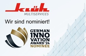 Klüh Service Management GmbH: Anerkennung für innovatives Gebäudemanagement / Smart Service-Konzept von Klüh für German Innovation Award 2024 nominiert