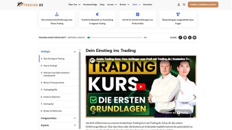 Witzel Capital LTD.: Trading.de ver&ouml;ffentlicht kostenlosen Trading Kurs