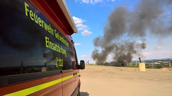 Feuerwehr Gelsenkirchen: FW-GE: Brandeinsatz auf der Zentraldeponie in Gelsenkirchen-Resse