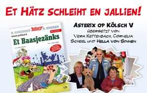 Egmont Ehapa Media GmbH: Asterix op Kölsch: neues „Aventörche us Jallien“ vom Kölner Übersetzungstrio Hella von Sinnen, Cornelia Scheel und Vera Kettenbach