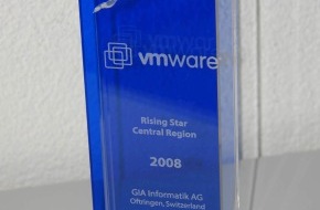 GIA Informatik AG: VMware überreicht den "Rising Star AWARD" an GIA Informatik AG
