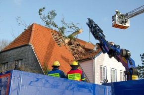 FW-RD: Sturmtief &quot;Nadia&quot; zerstört historisches Haus in Eckernförde In der Straße Vogelsang in Eckernförde, wurde am Sonntag (30.01.2022) ein historisches Haus durch einen umgeknickten Baum zerstört.