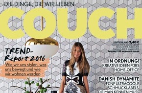 Gruner+Jahr, Couch: Fashion-Hauptstadt Berlin: Was geht? Na, einiges! / Exklusives Fotoshooting mit deutschen Nachwuchsschauspielern im Wohn- und Fashion-Magazin COUCH