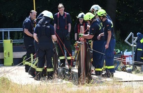 Kreisfeuerwehrverband Pinneberg: FW-PI: Tolles und lehrreiches Ausbildungswochenende von Feuerwehr und THW aus dem Elmshorner Revier