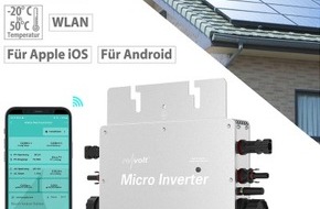 PEARL GmbH: revolt WLAN-Mikroinverter SMI-600 für Solarmodule, 600 Watt, App, geprüft (VDE-Normen): Solarstrom für das Zuhause schnell nachgerüstet - mit Kontrolle und Regelung per App