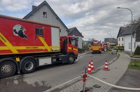 Freiwillige Feuerwehr Stadt Nideggen: FW Nideggen: PKW-Brand in Garage