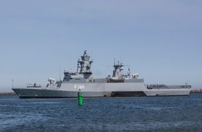 Presse- und Informationszentrum Marine: Korvette "Braunschweig" läuft zu UNIFIL aus