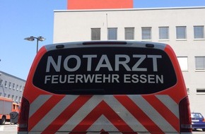 Feuerwehr Essen: FW-E: Ein Verletzter nach Verkehrsunfall