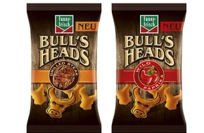 Intersnack Knabber-Gebäck GmbH & Co. KG: Die Bullen sind los / Jetzt doppelt knackig: die funny-frisch Bull's Heads