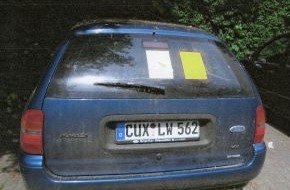 Polizeiinspektion Cuxhaven: POL-CUX: Scheinbar "heiße" Spur auf der Suche nach Nancy Köhn hat sich nicht bestätigt + Unglaublich: Zeugen sahen gleichen Wagen mit beinahe identischem Kennzeichen