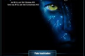 Sky Deutschland: Weihnachtsgrüße in blau: Sky bietet zum deutschen TV-Start von "Avatar" originellen Online-Glückwunschservice "Avatarize yourself" (mit Bild)