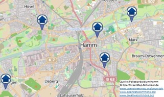 Polizeipräsidium Hamm: POL-HAM: Wohnungseinbruchs-Radar vom 02. April bis zum 08. April 2018